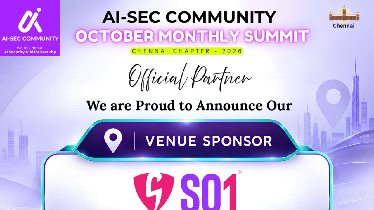 AI-SEC COMMUNITY October Summit 2026 | Chennai Chapter