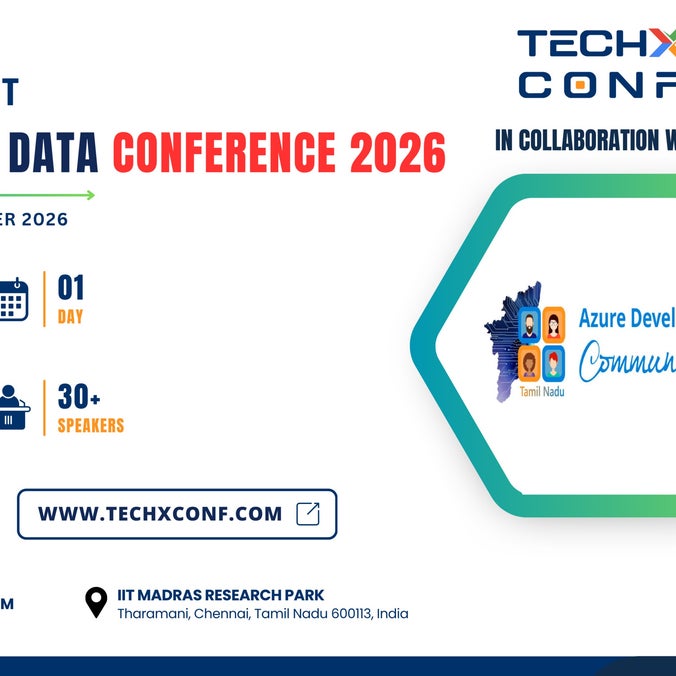 Poster for TechXConf 2026 – AI, Cloud & Data Conference