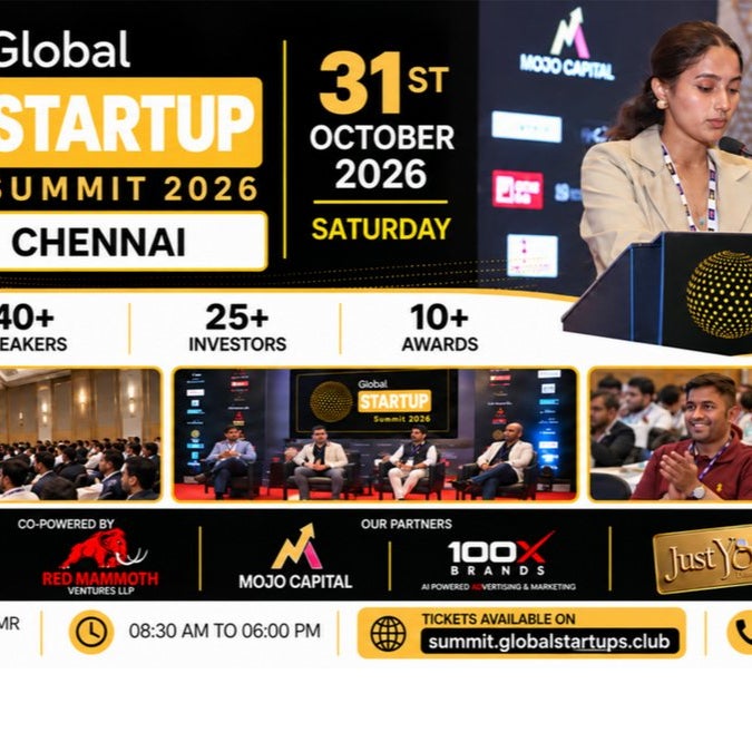 Poster for GLOBAL STARTUPS CLUB CHENNAI - 2026