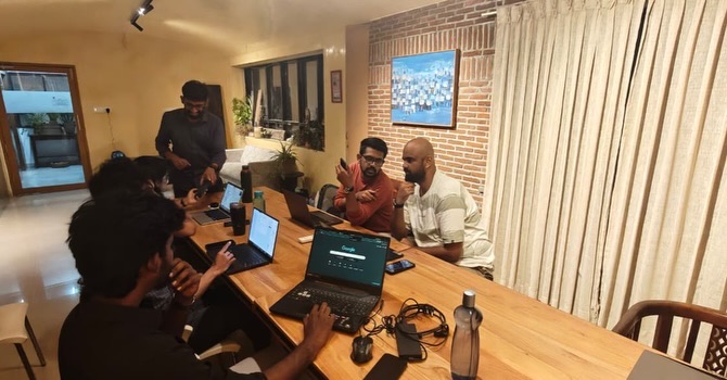 Marketing meetup in progress at Time Cafe